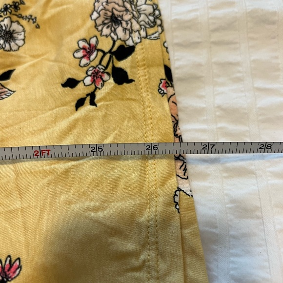 Maurices Yellow Tank Top w/floral design - Picture 5 of 6